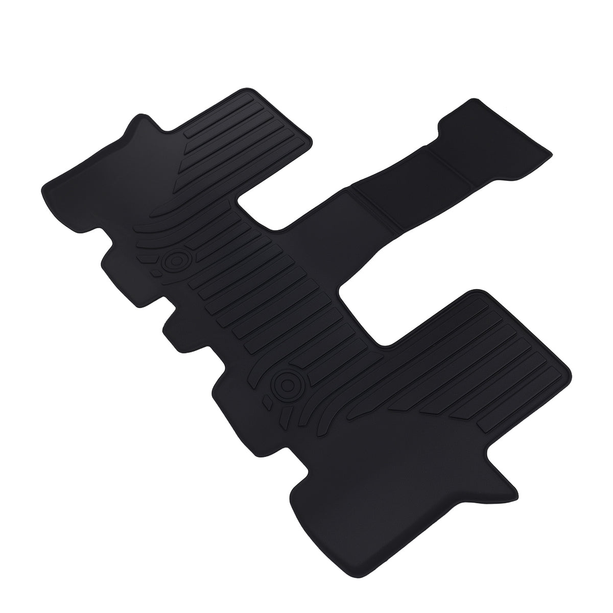 All  Weather Floor Mats compatible For Kia Sorento 7 compatible For Seat 2021-2024 Black TPE Car Carpet