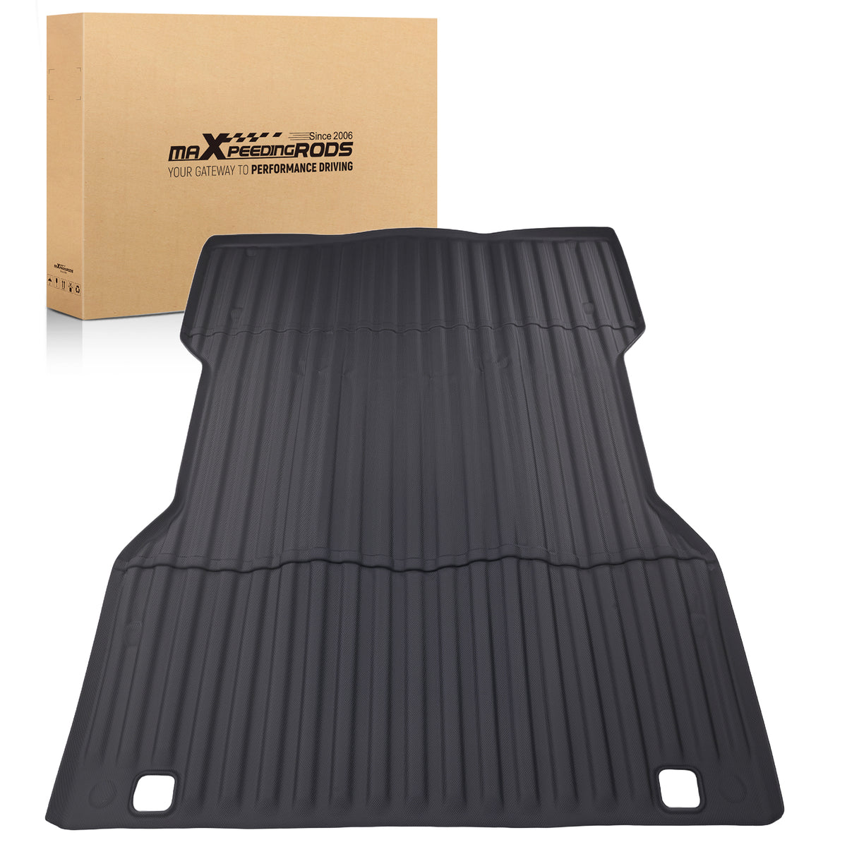 All Season Truck Bed Mat compatible For Toyota Tacoma 2024-2025 5ft Black TPE Protection