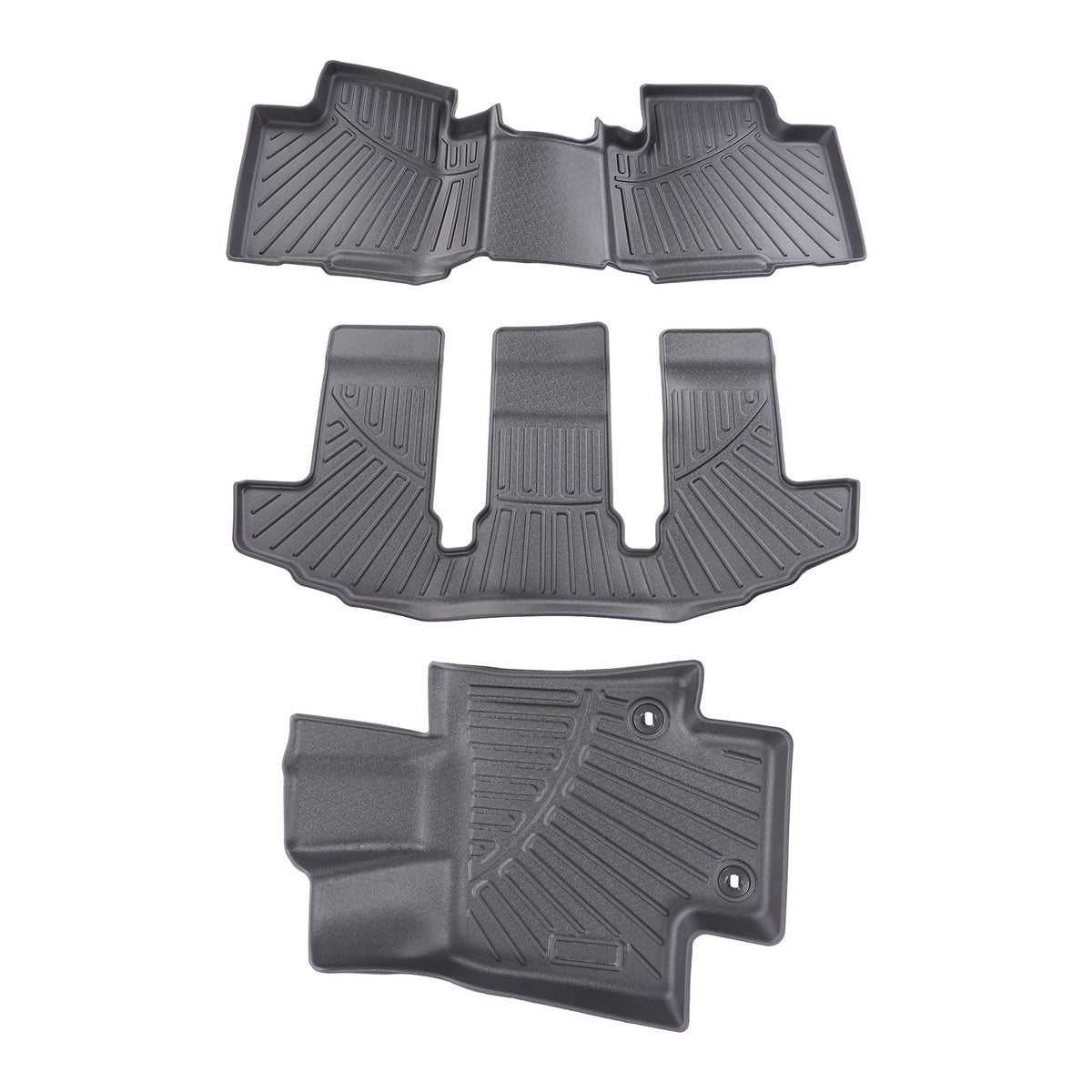 Floor Mats Liners compatible For Toyota Highlander TPE Rubber Carpet All  Weather 2020-2024