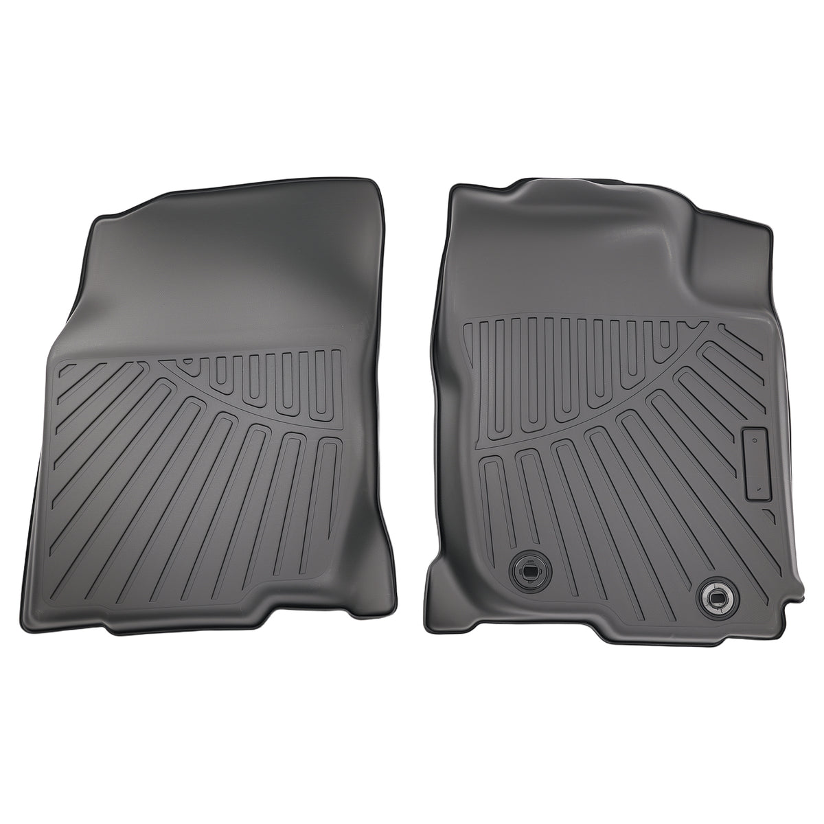 3-Piece Floor Mats compatible For Toyota RAV4 2013-2018 Black TPE Rubber FrontRear Set