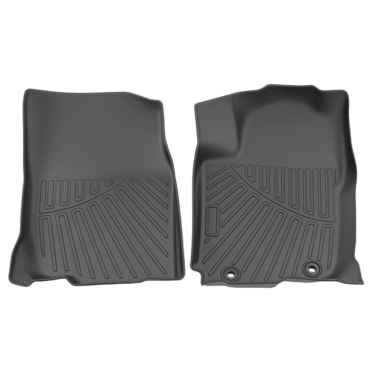 3-Piece Floor Mats compatible For Toyota RAV4 2013-2018 Black TPE Rubber FrontRear Set
