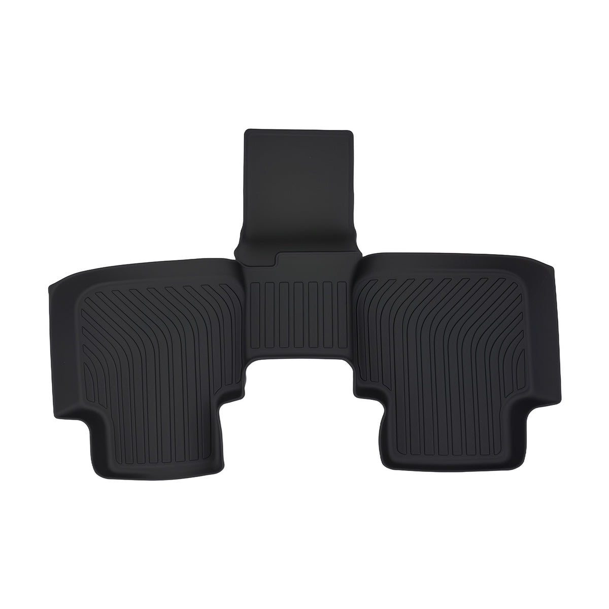 All- Weather Black Floor Mats Liner compatible For Volkswagen Atlas 2018-2025 TPE 6 Seats