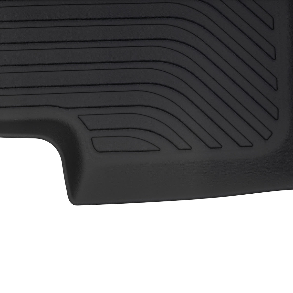 All- Weather Black Floor Mats Liner compatible For Volkswagen Atlas 2018-2025 TPE 6 Seats