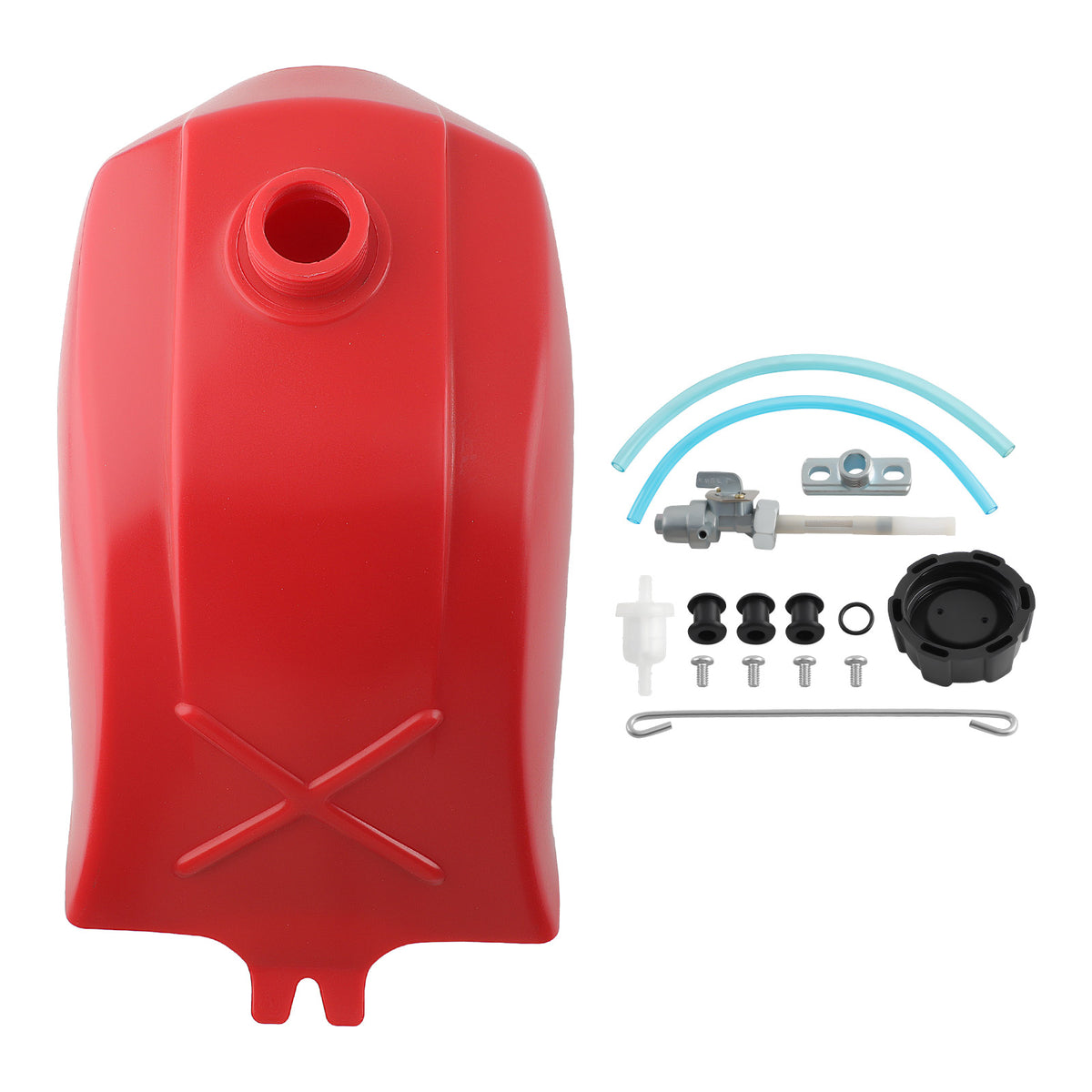 Plastic Gas Fuel Tank Kit Compatible For Honda ATC250ES Big Red 250 1985 1986 1987 FT49050