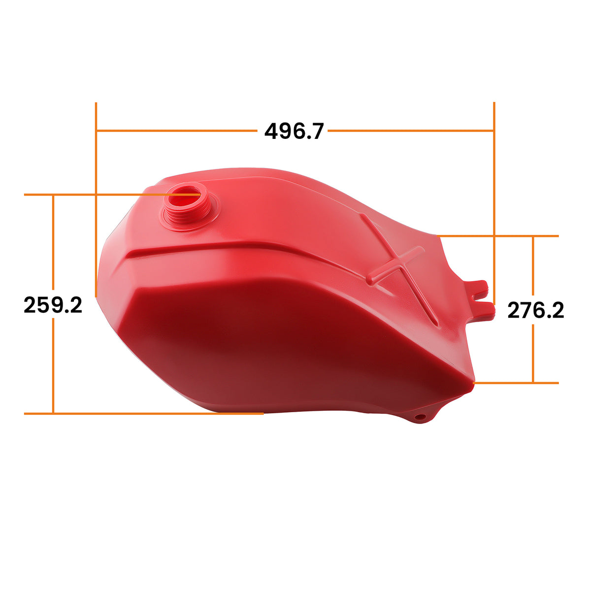 Plastic Gas Fuel Tank Kit Compatible For Honda ATC250ES Big Red 250 1985 1986 1987 FT49050