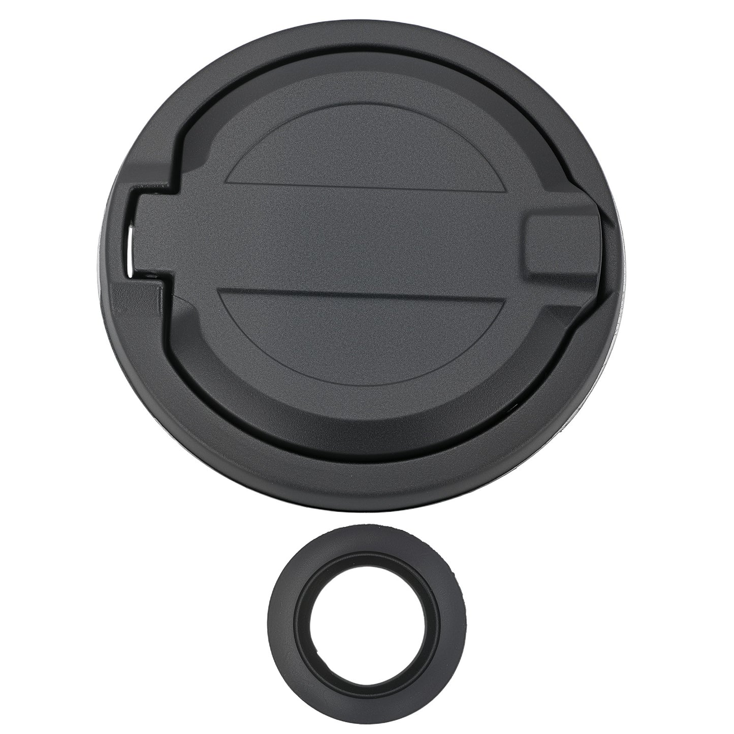 Aluminum Fuel Filler Door Gas Tank Cap Cover compatible for Jeep Wrangler JL 2018-2024