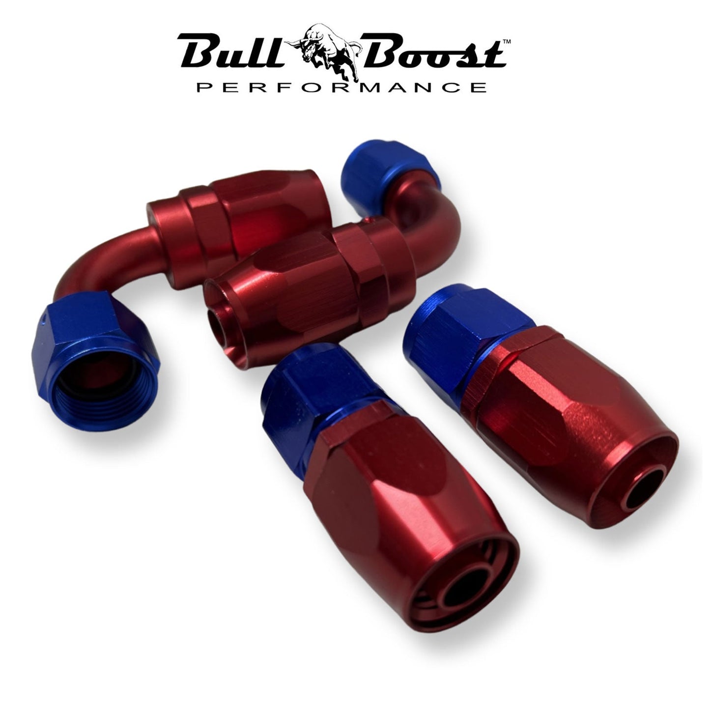 10 AN 90 Degree Billet Swivel Seal Braided Steel Hose End Fitting Oil/Fuel/Water KIT