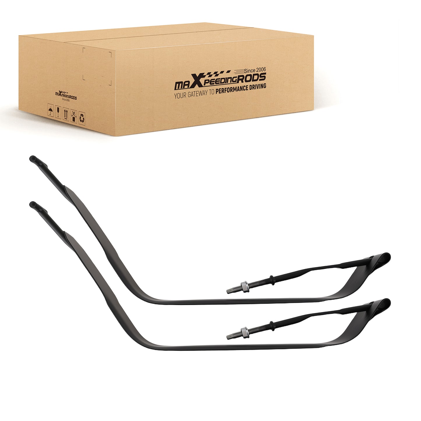 2x Fuel Tank Straps compatible For Ford E-150 E-250 E-350 Super Duty 1999-2008 Club Wagon