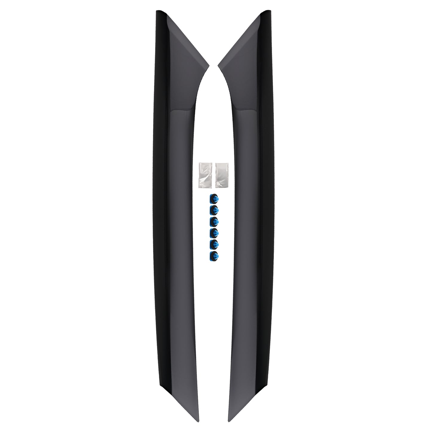 Front Windshield A-Pillar Trim Pair compatible For Ford Flex 2009-2019 BA8Z7403145AA