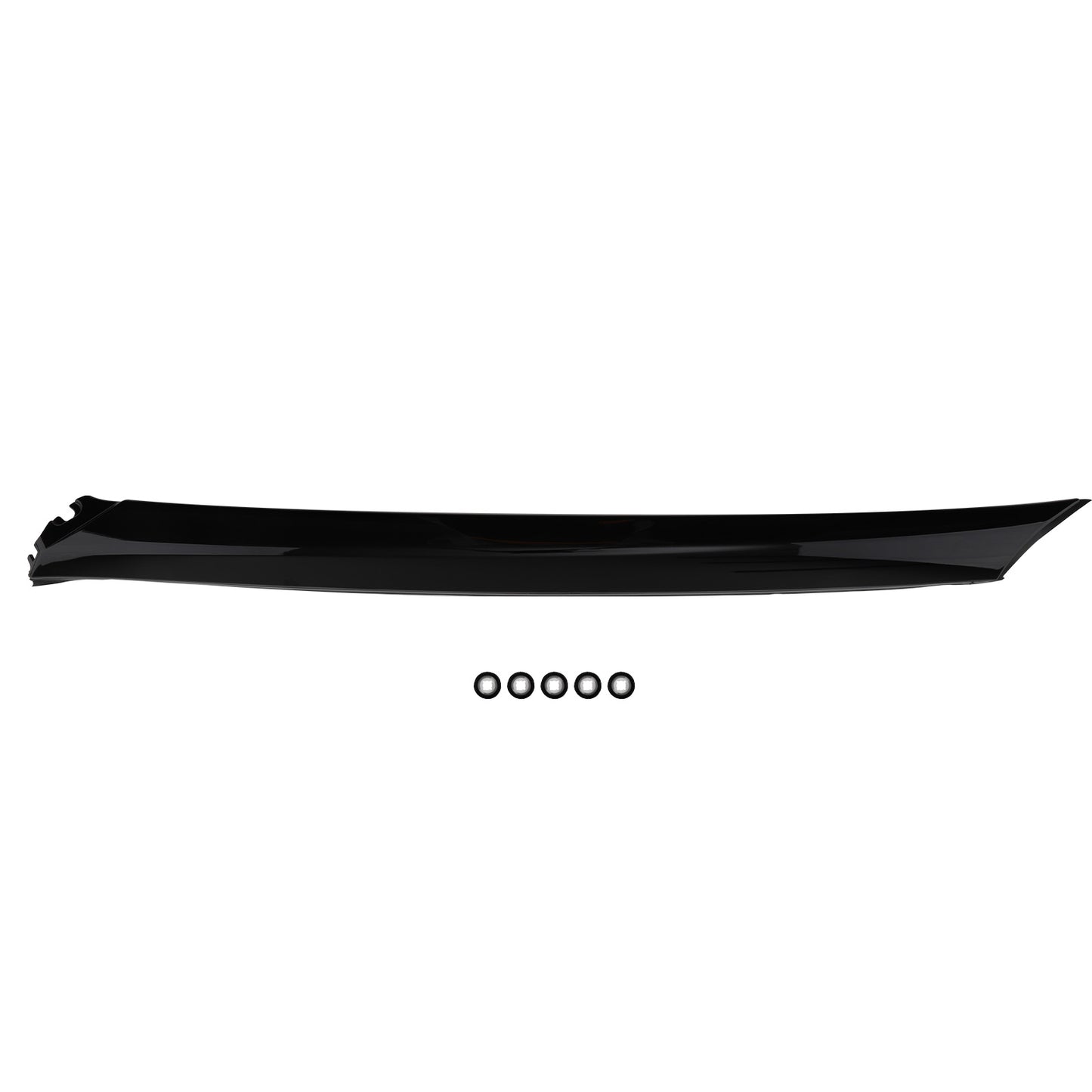 Pillar Molding Trim Front Right Side compatible For Nissan Maxima 2016-2023 Black ABS