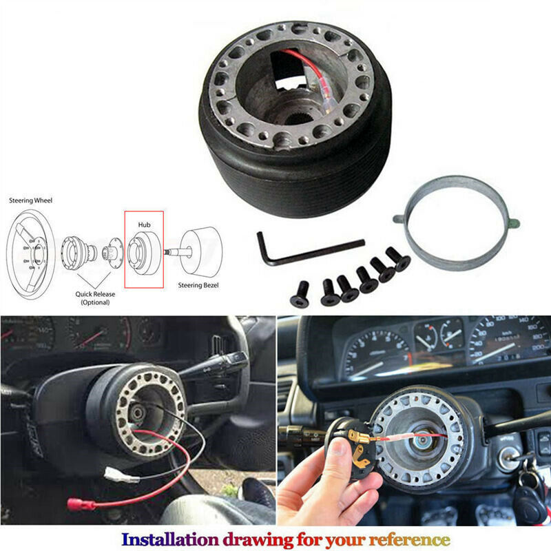Deadboyz Steering Wheel + Hub Adapter Kit For Toyota Pickup, Corolla, 4Runner, MR2, Camry