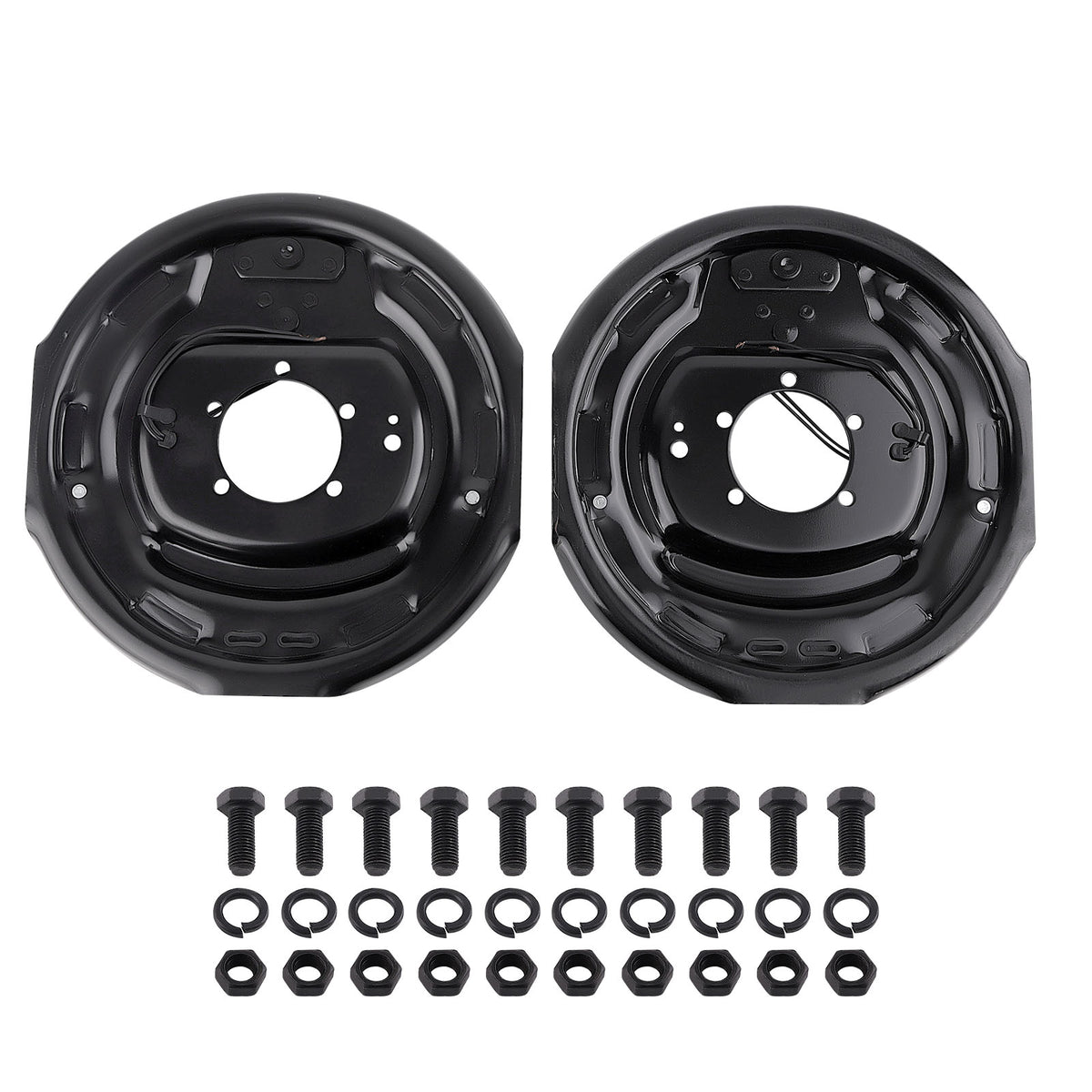 2x Driver Passenger Side 12" x 2" Electric Trailer Brake Assembly For 7000 lbs