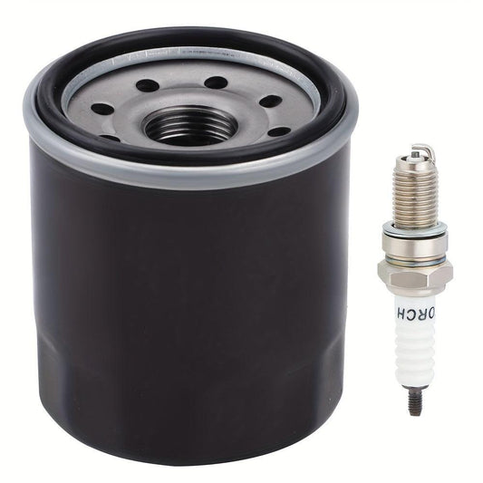 DPR8EA-9 D8RTC-9 Spark Plug HF303 Oil Filter For Kawasaki For Honda For Yamaha For Polaris ATV Motorcycle CB400 CBR600 VF750 VT600 ER650 ZX1000