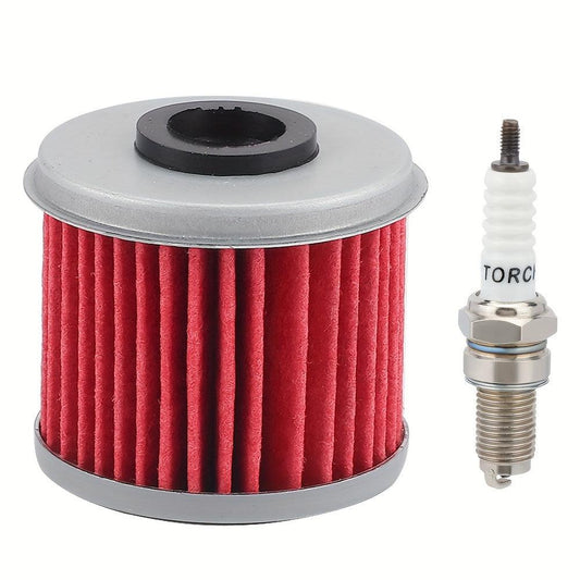 HF116 Oil Filters 15412-MEN-671 DPR8EA-9 D8RTC-9 Spark Plugs For Honda CRF150 CRF250 CRF450 For T-RX450 For Husqvarna TC250 TE250 For Polaris ATV 325 For Kawasaki For Bosch For Yamaha
