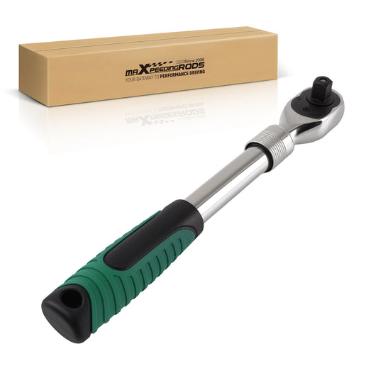 1/2 inch Chrome Steel 300-440mm 72 Tooth Extendable Drive Socket Wrench Tool