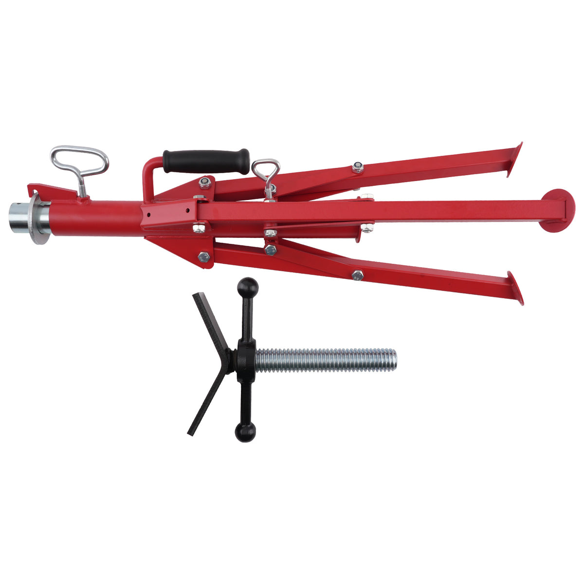 Adjustable Pipe Jack Stand V-Head Steel 28-52in 2500lbs Tripod Support