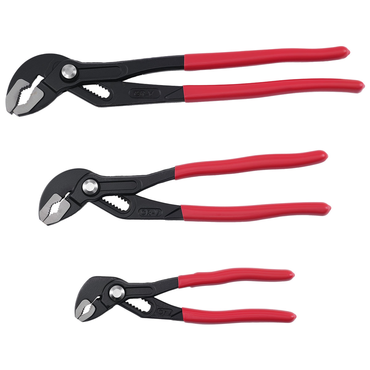 3pc Water Pump Pliers 180mm 250mm 300mm Carbon Steel Non-Slip Self-Locking