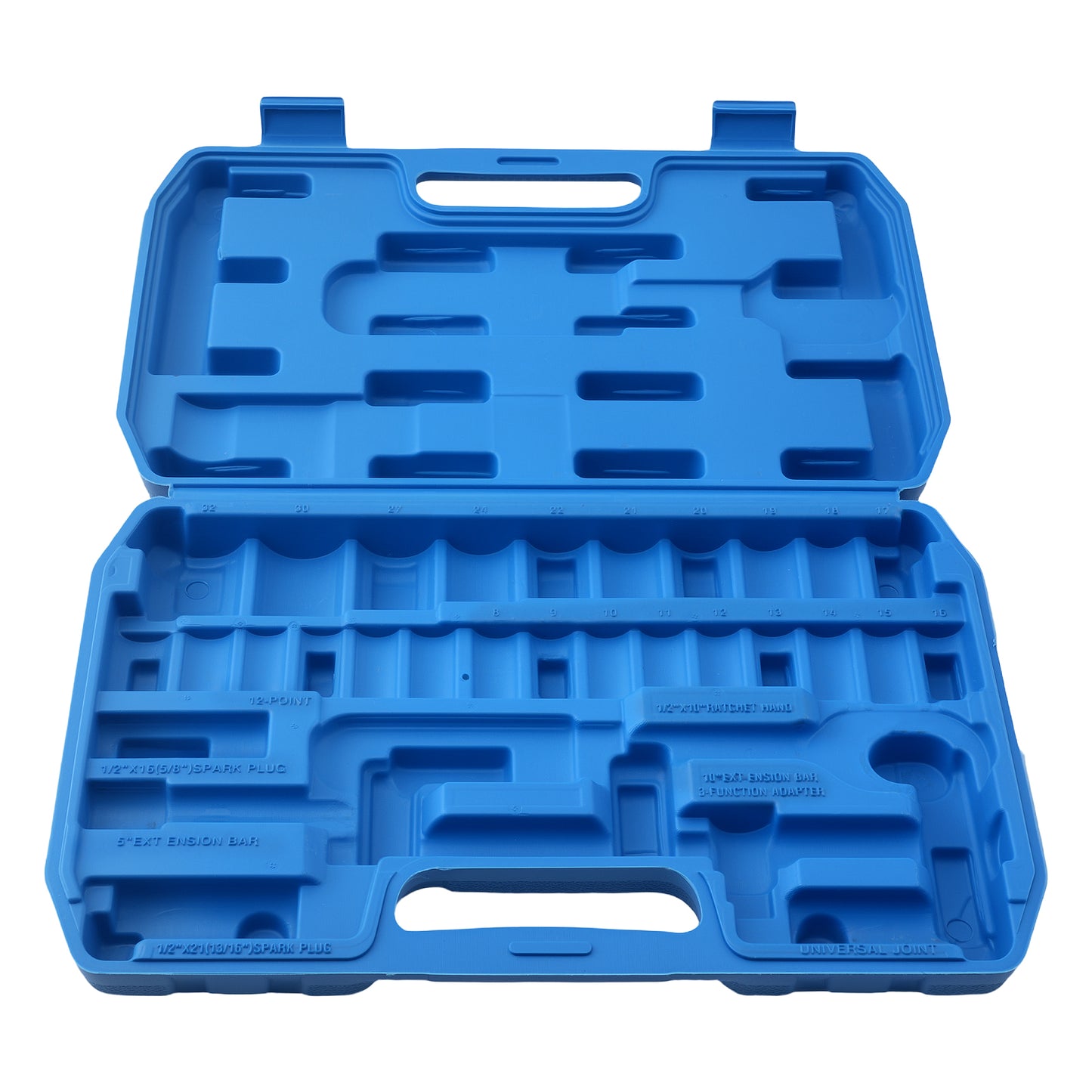 1/2 Chrome Socket Set 32PCS 8-32mm 6/12 Point Ratchet Wrench Extension Bar