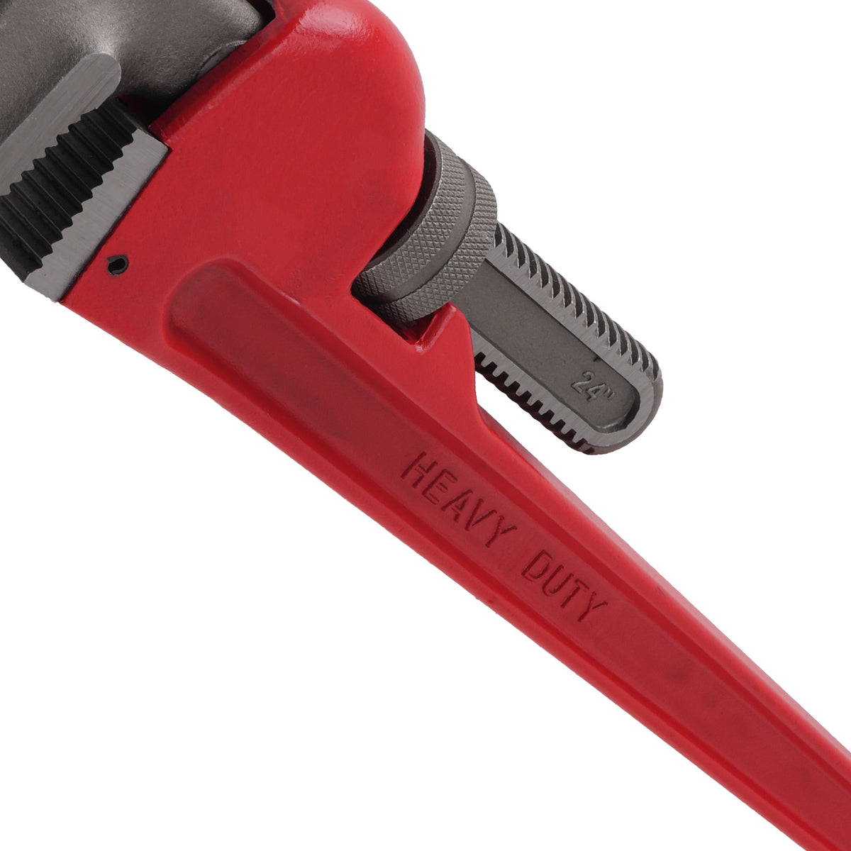 24 inch Adjustable Pipe Wrench Heavy Duty 85mm Jaw Capacity Plumbing Repair