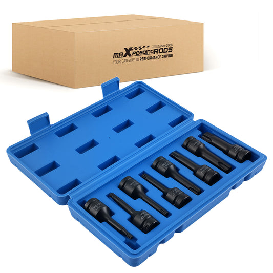 1/2 8pc Impact Socket Set T30 T40 T45 T50 T55 T60 T70 T80 Workshop CR-MO