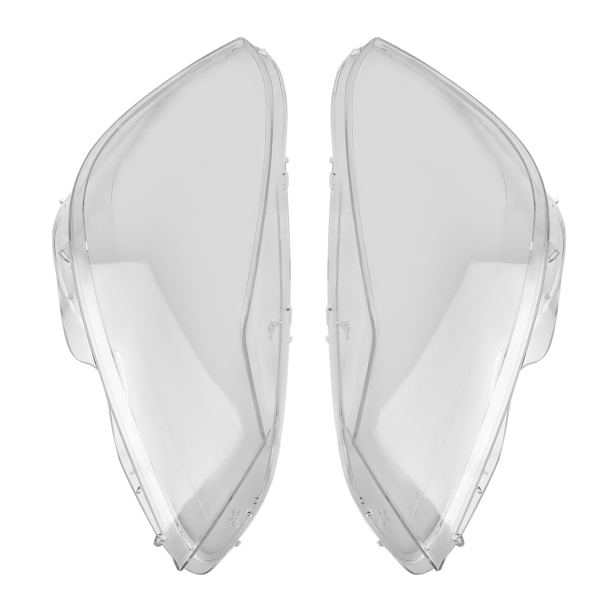 Pair Headlamp Headligt Lens Cover compatible For Mercedes Benz W204 C Class 2011 2012 2013