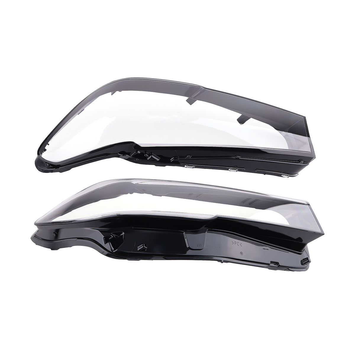 1 Pair Headlight Lens Cover compatible For BMW G30 540i 540i xDrive 2020 2021 63118084384
