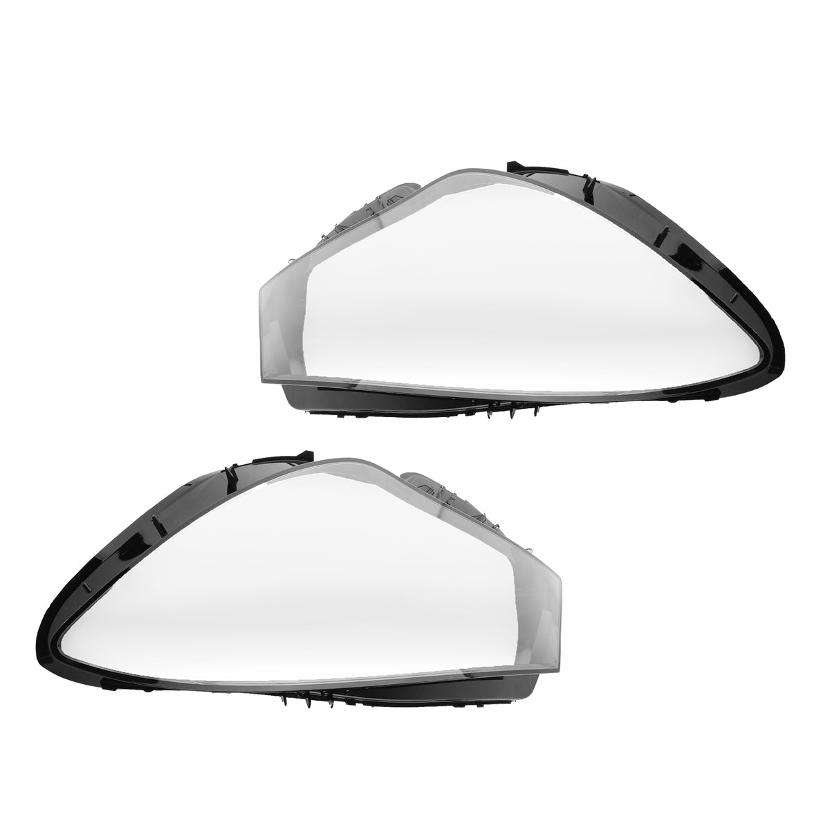 Left+Right Headlamp Headlight Lens Cover compatible For Mercedes Benz W117 CLA250 CLA45