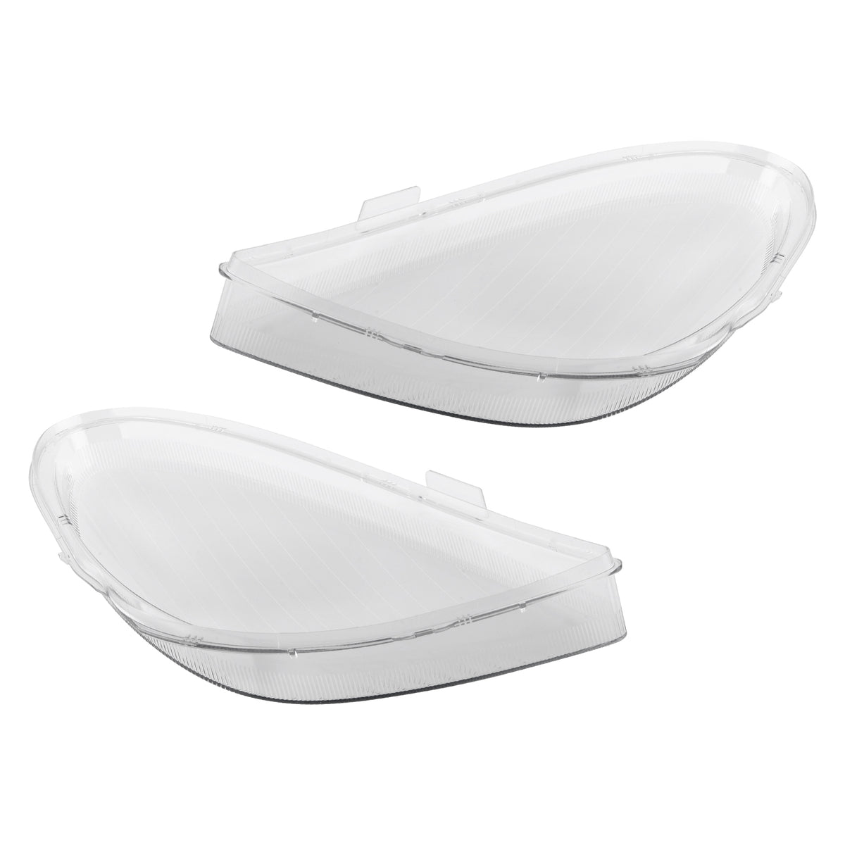 A Pair Headlamp Headlight Lens Cover compatible For Mercedes-Benz R171 SLK 2005-2011 Clear