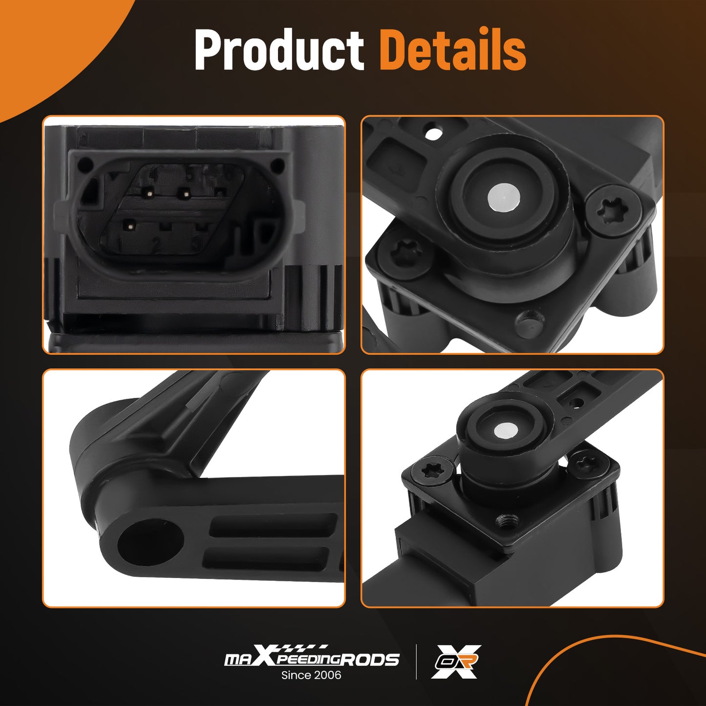 Rear Right Leveling Height Sensor compatible for Land Rover LR3 compatible for V8 4.4L 2005-2009 Petrol