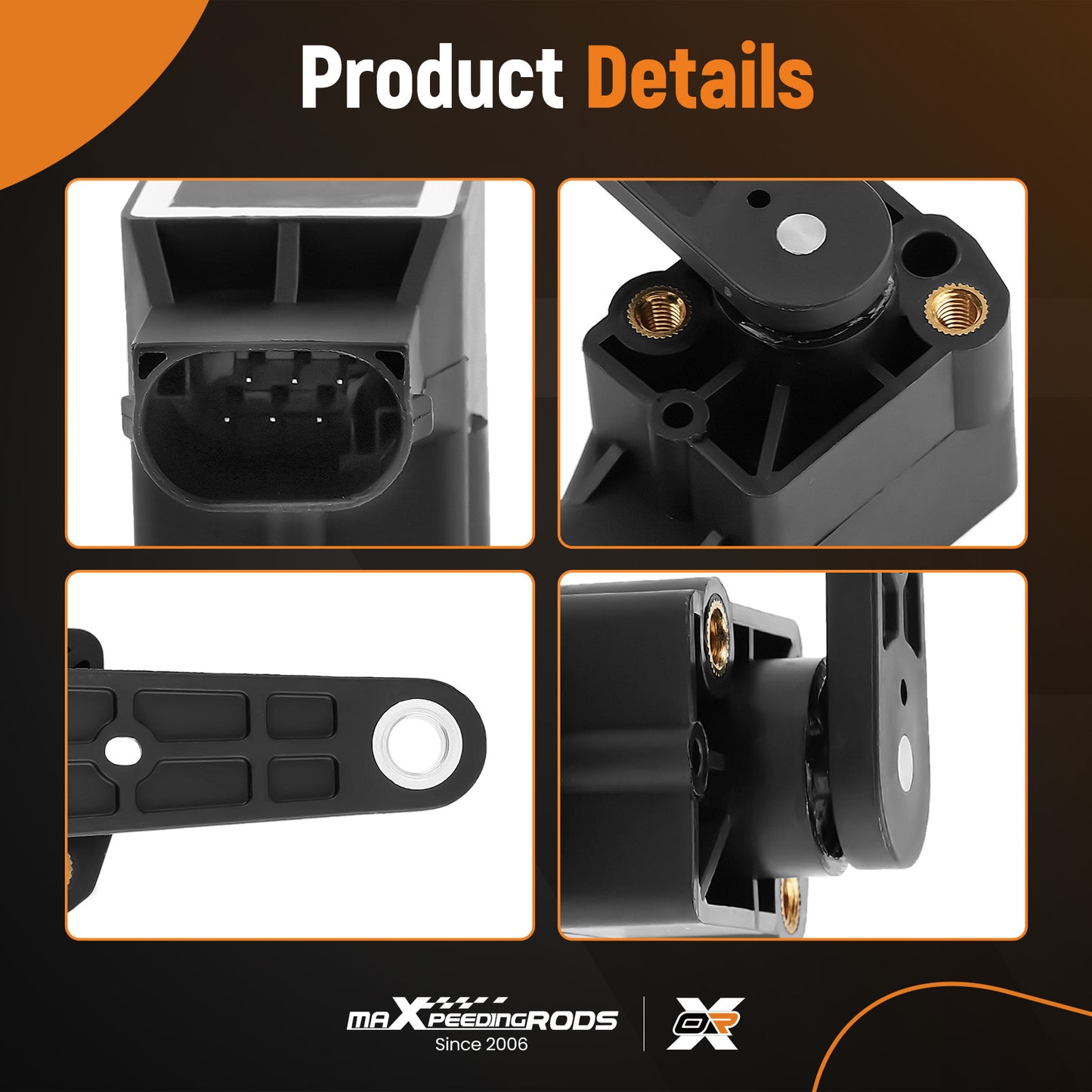 Height Sensor compatible for Mercedes-Benz CLS55 AMG Base 5.5L compatible for V8 2006 - Gas 0105427617