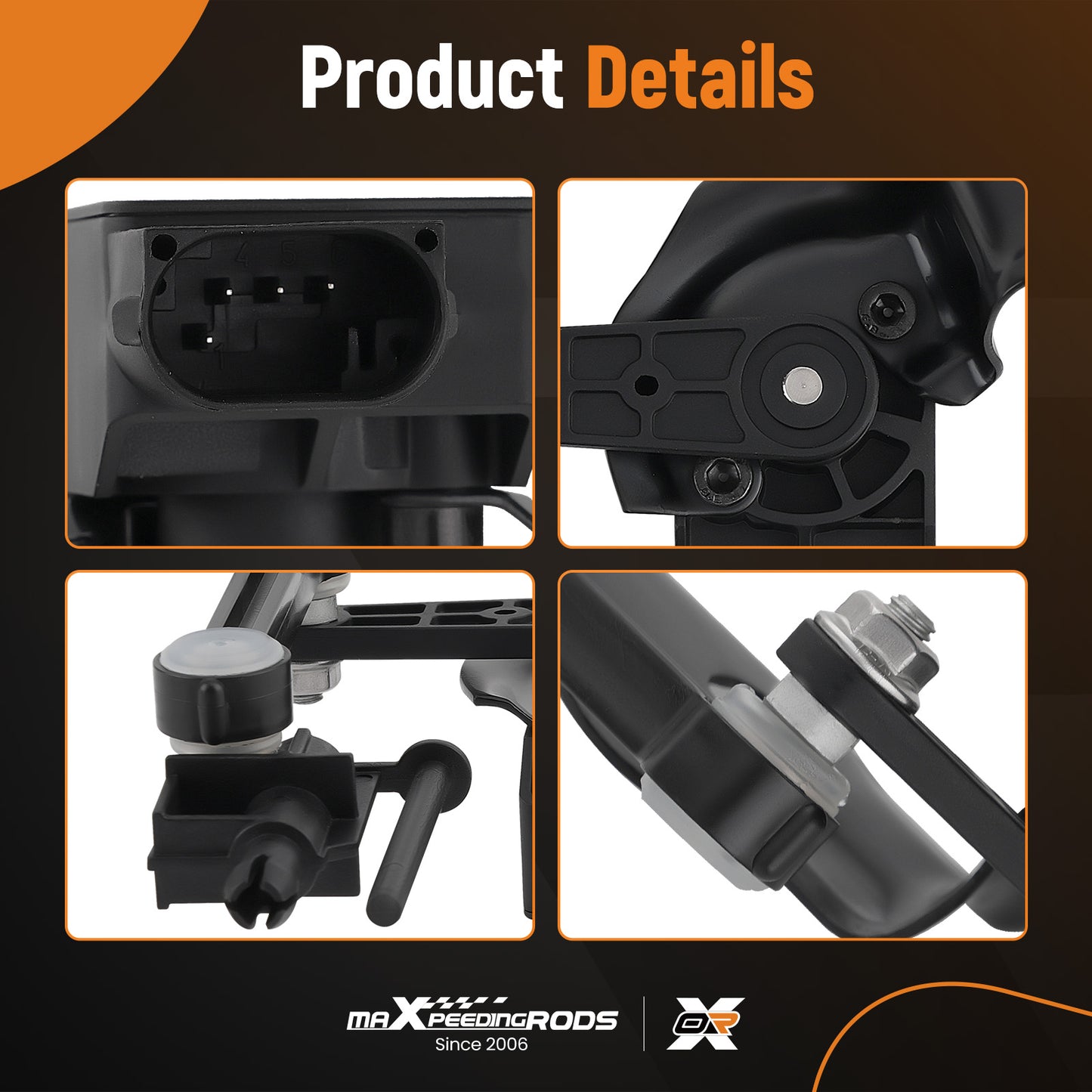 Height Level Sensor Front Right compatible for Volkswagen Touareg 2004-2010 7L0616214B