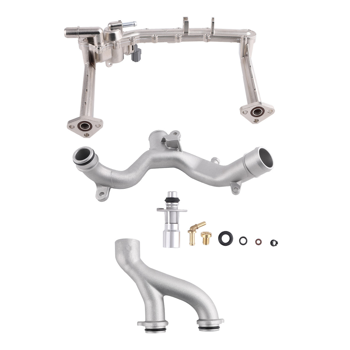 Upgraded Aluminum Coolant Water Pipe Kit compatible For Land Rover Range Rover 3.0 SC 14-19