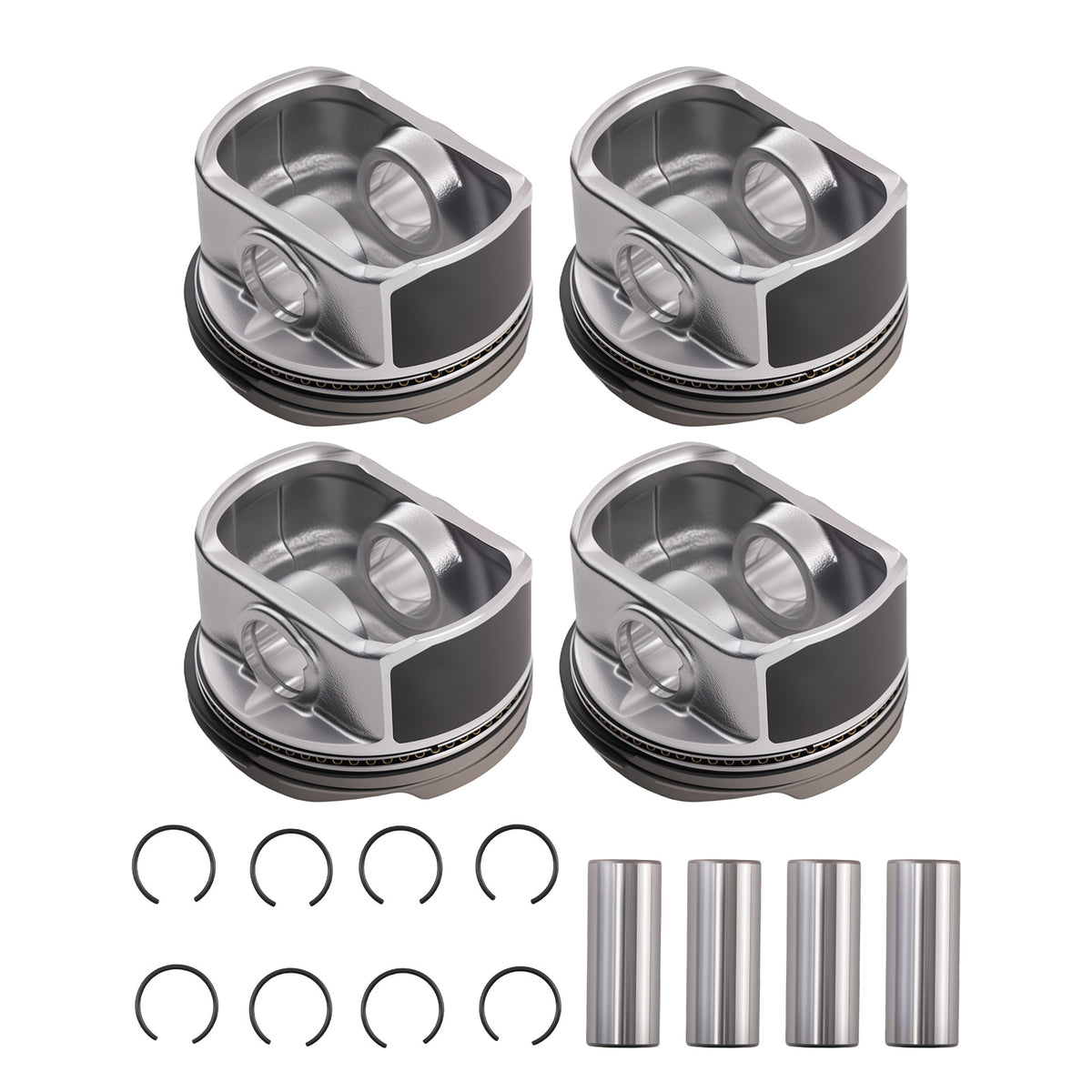 Oversize 0.50mm Complete Engine Piston compatible For Toyota Celica Matrix 1.8L DOHC 00-08