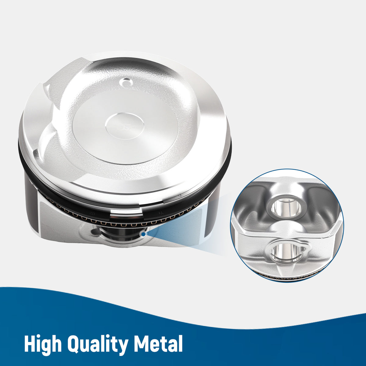 Pistons w/ Rings fit For 98-08 compatible For Toyota Pontiac 1.8L DOHC 1ZZFE 13101-0D040