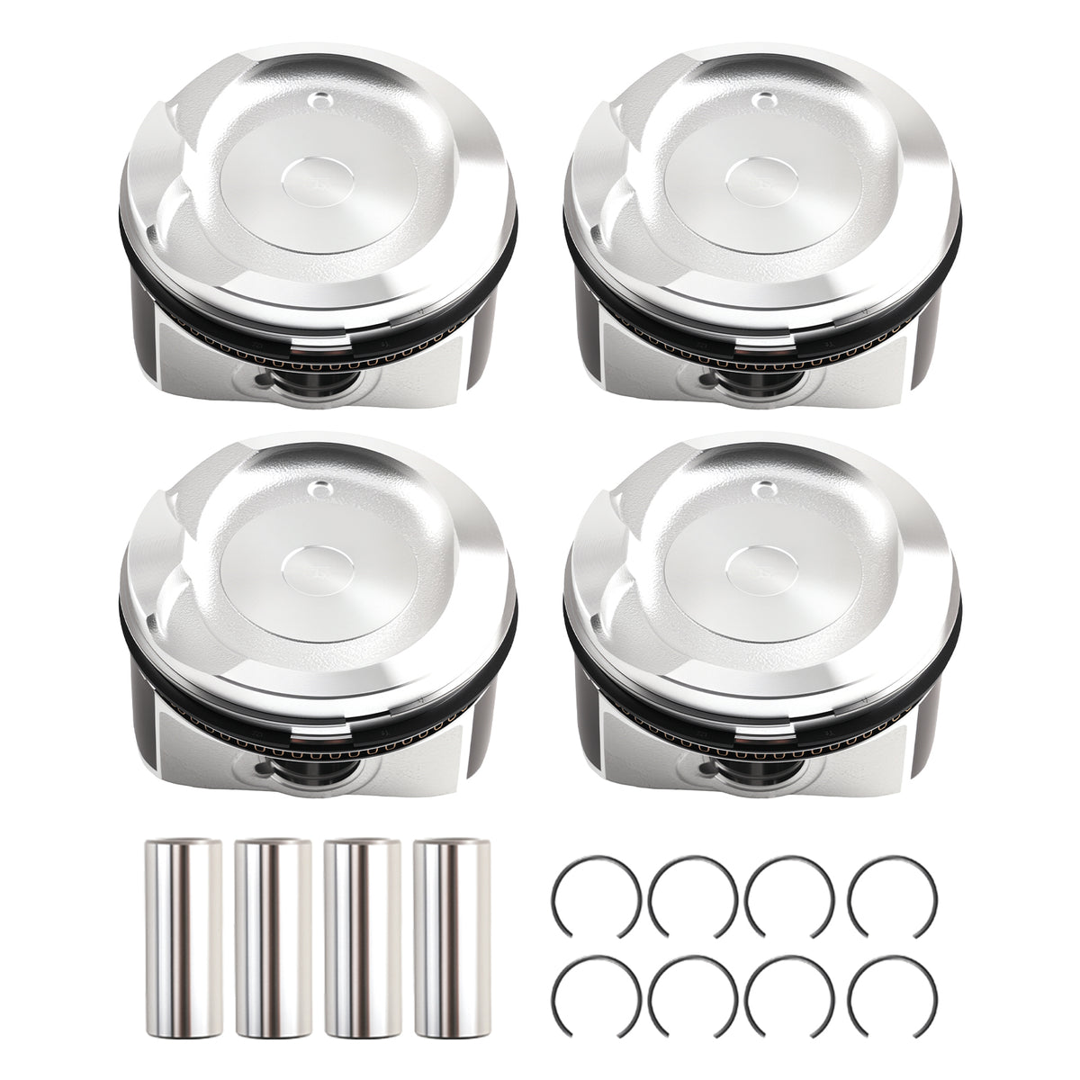 Pistons w/ Rings fit For 98-08 compatible For Toyota Pontiac 1.8L DOHC 1ZZFE 13101-0D040