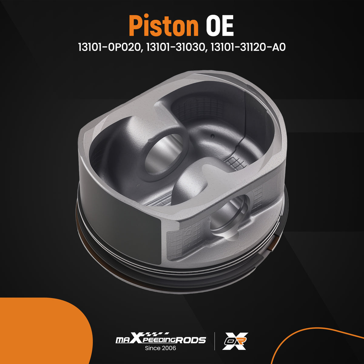 Engine Piston Set compatible For Toyota 4Runner FJ Cruiser compatible For Tacoma 4.0 2003-2009 13101-31030