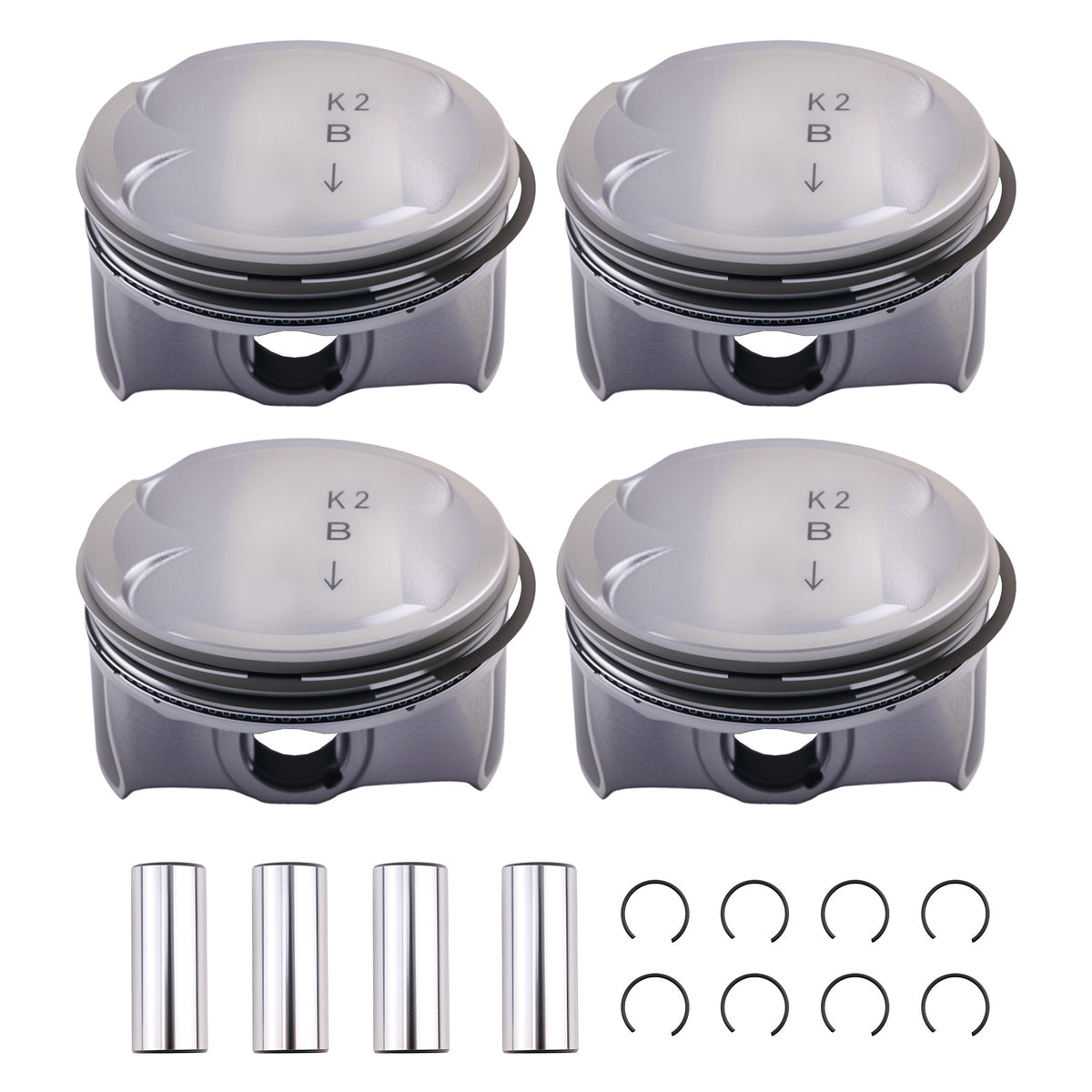 Engine PistonPiston Rings Kit For 17-18 compatible For Hyundai Kona Elantra 2.0L 23040-2E601