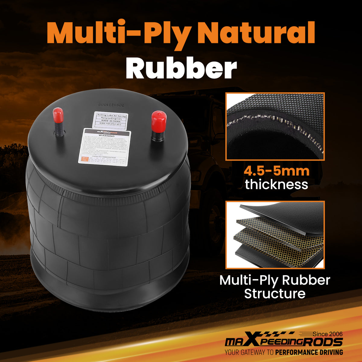 Air Suspension Bag For Goodyear 1R12-092 For Firestone W01-358-9082