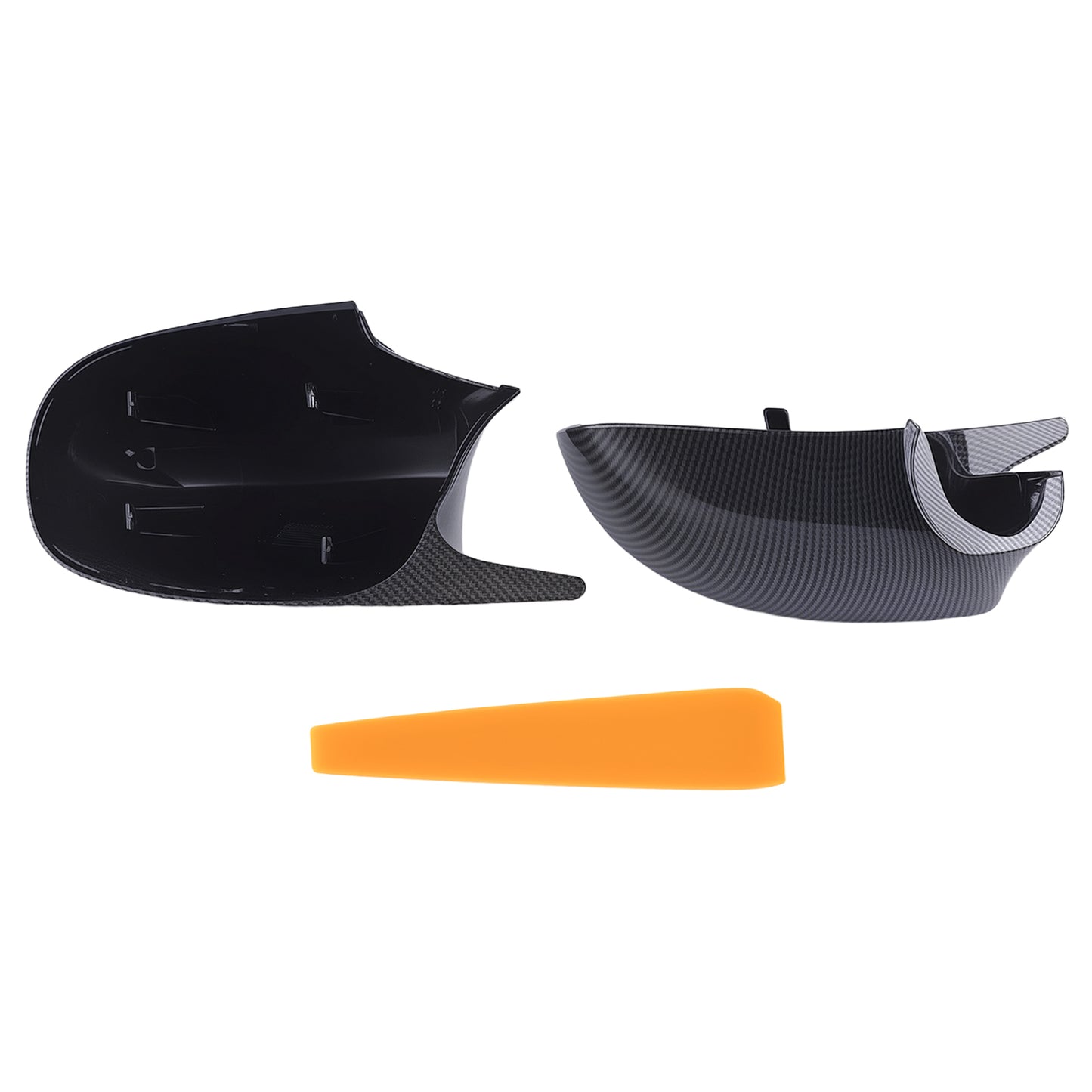 Side Mirror Cover Caps compatible For BMW E90 E91 E92 E93 2008-2013 Carbon Style