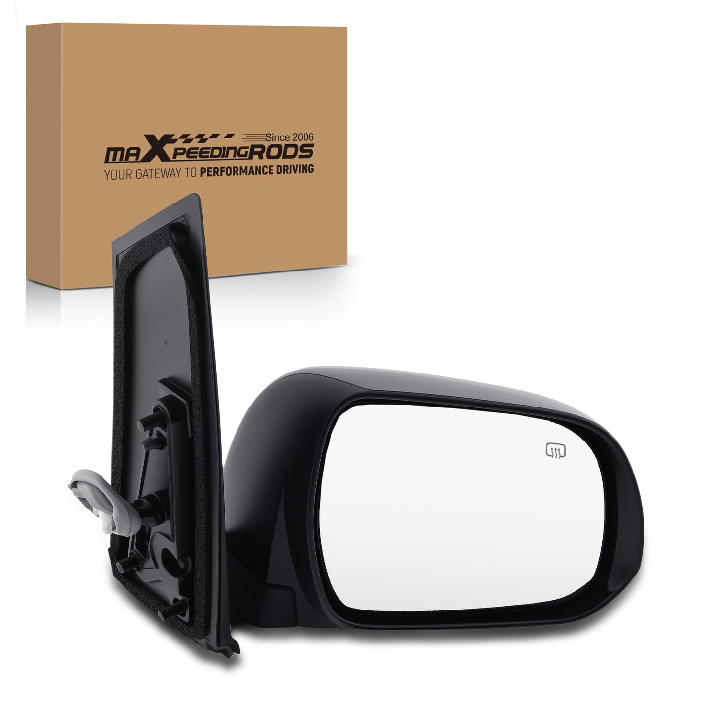 Heated Power Mirror Right compatible For Toyota Sienna 2.7L 2011-2013 8791008092C0 ABS