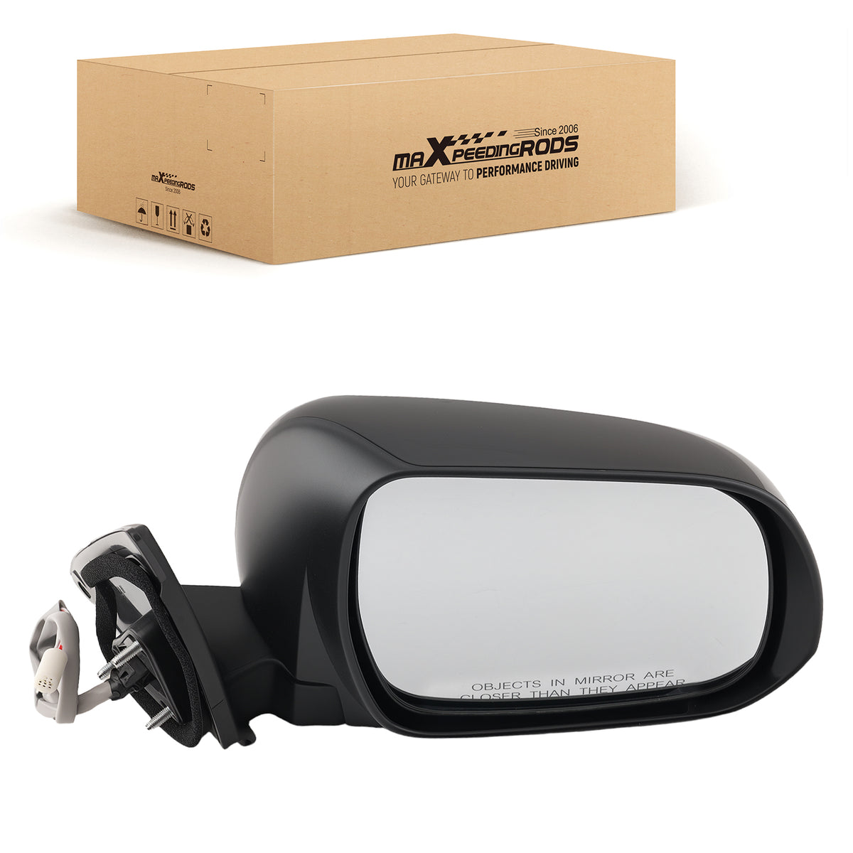 Right Rear View Mirror compatible For TOYOTA HIGHLANDER 10-13 879100E072 Paintable
