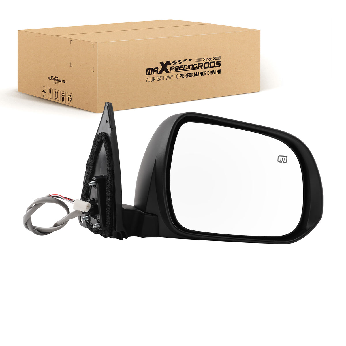 Right Rear View Mirror compatible For Toyota Highlander 10-13 TO1321334 Heated
