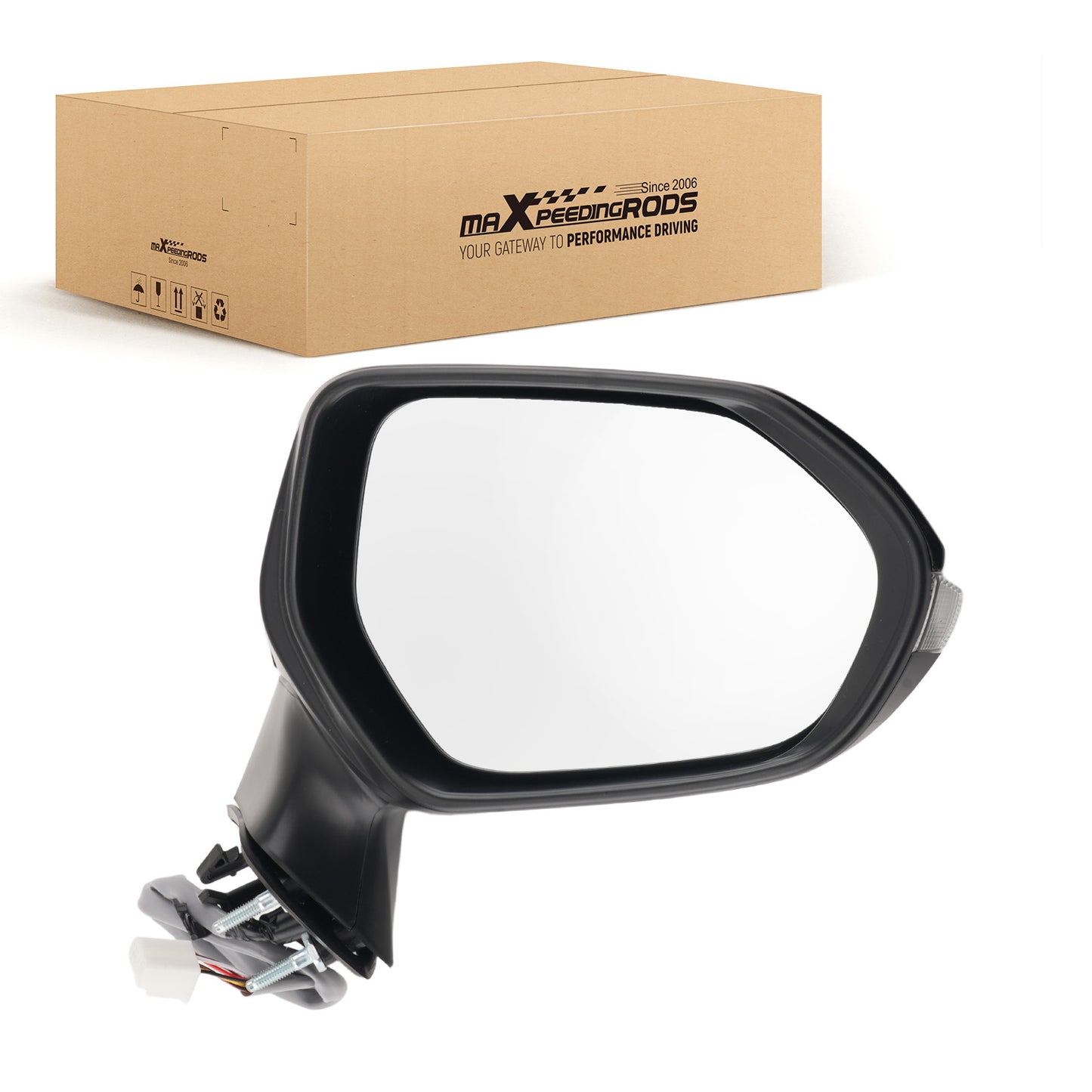 Heated Side Mirror compatible For Toyota Corolla Sedan 2019-2025 Power Adjust Black