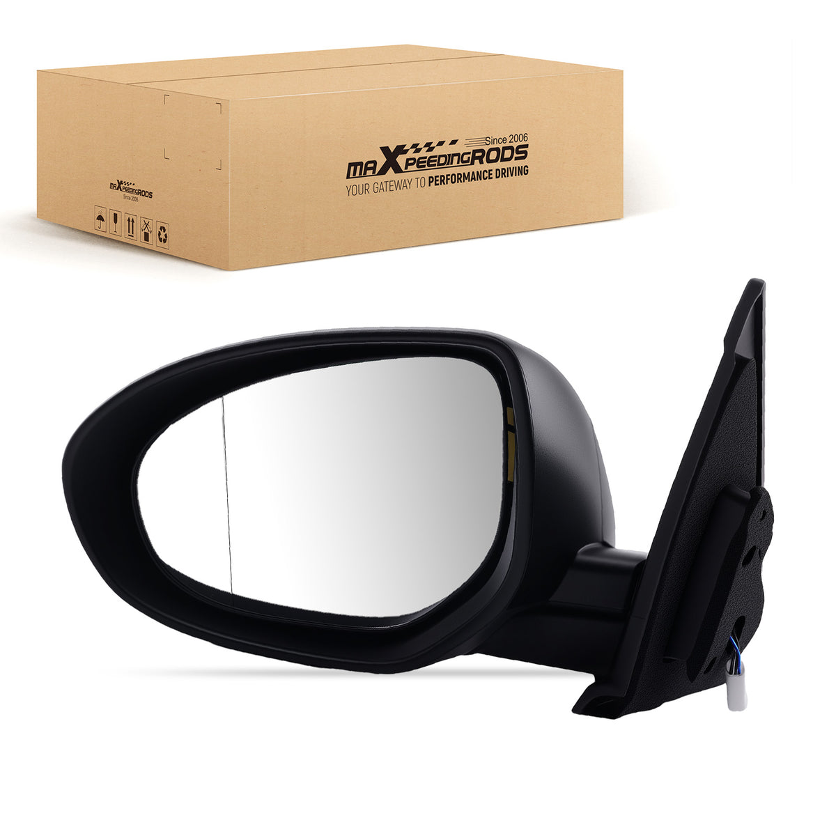 Left Power Mirror compatible For Mazda 3 GX/Sport GX 2.0L 2010-2013 MA1320162