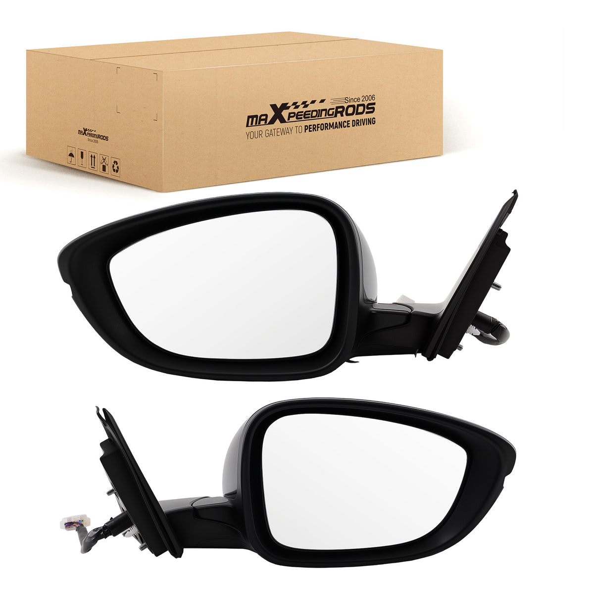 Door Mirrors compatible For Honda Accord 2018-2022 Heated Power Blind Spot HO1320330