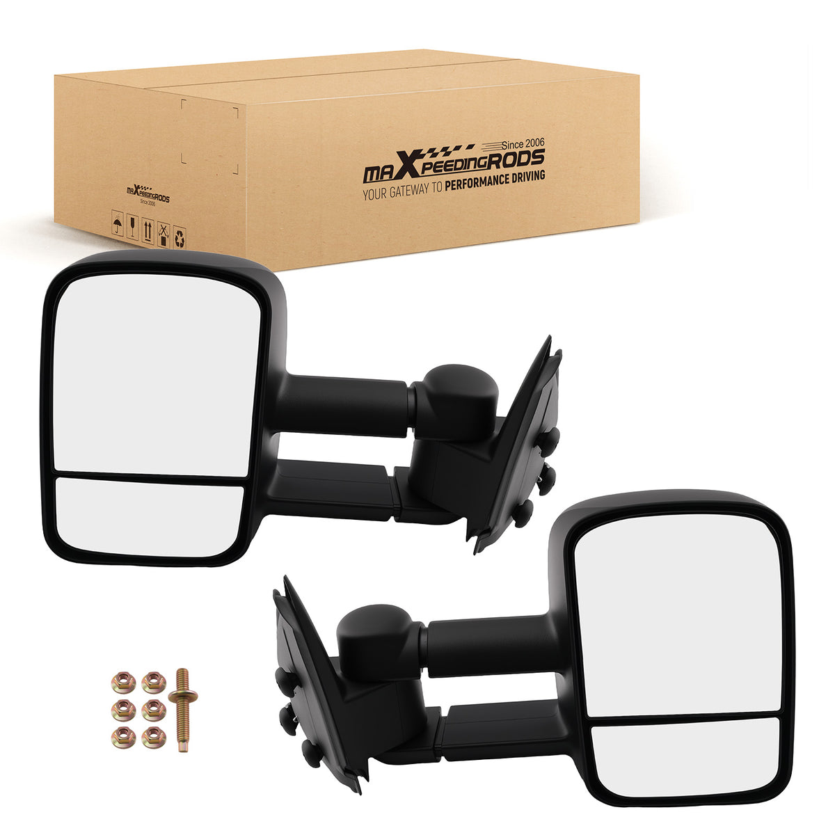 Extendable Mirror compatible For Chevrolet Silverado/Tahoe 1999-2006 GM1320416 Manual