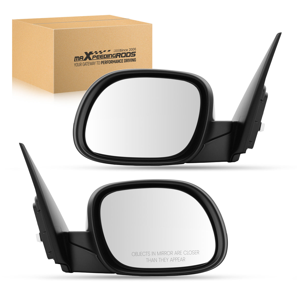 L+R Rear View Mirror compatible For Kia Soul 1.6L Turbo 2017-2019 KI1320194 KI1321194