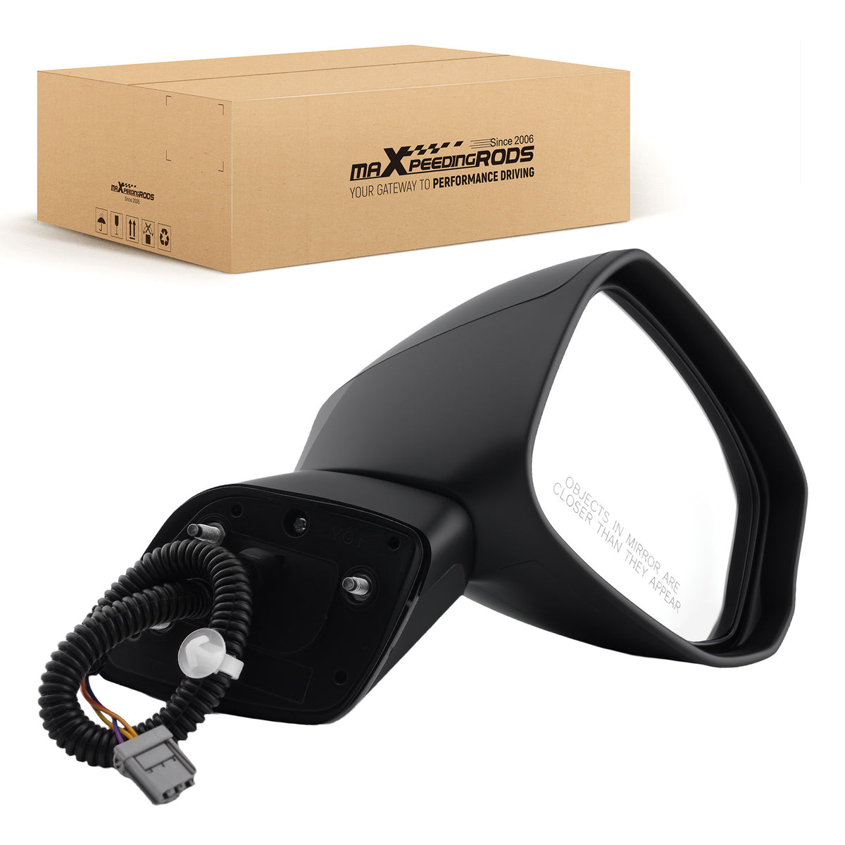 Power Side Mirror Right compatible For Honda Civic 1.8L 2.4L 2012-14 HO1321261
