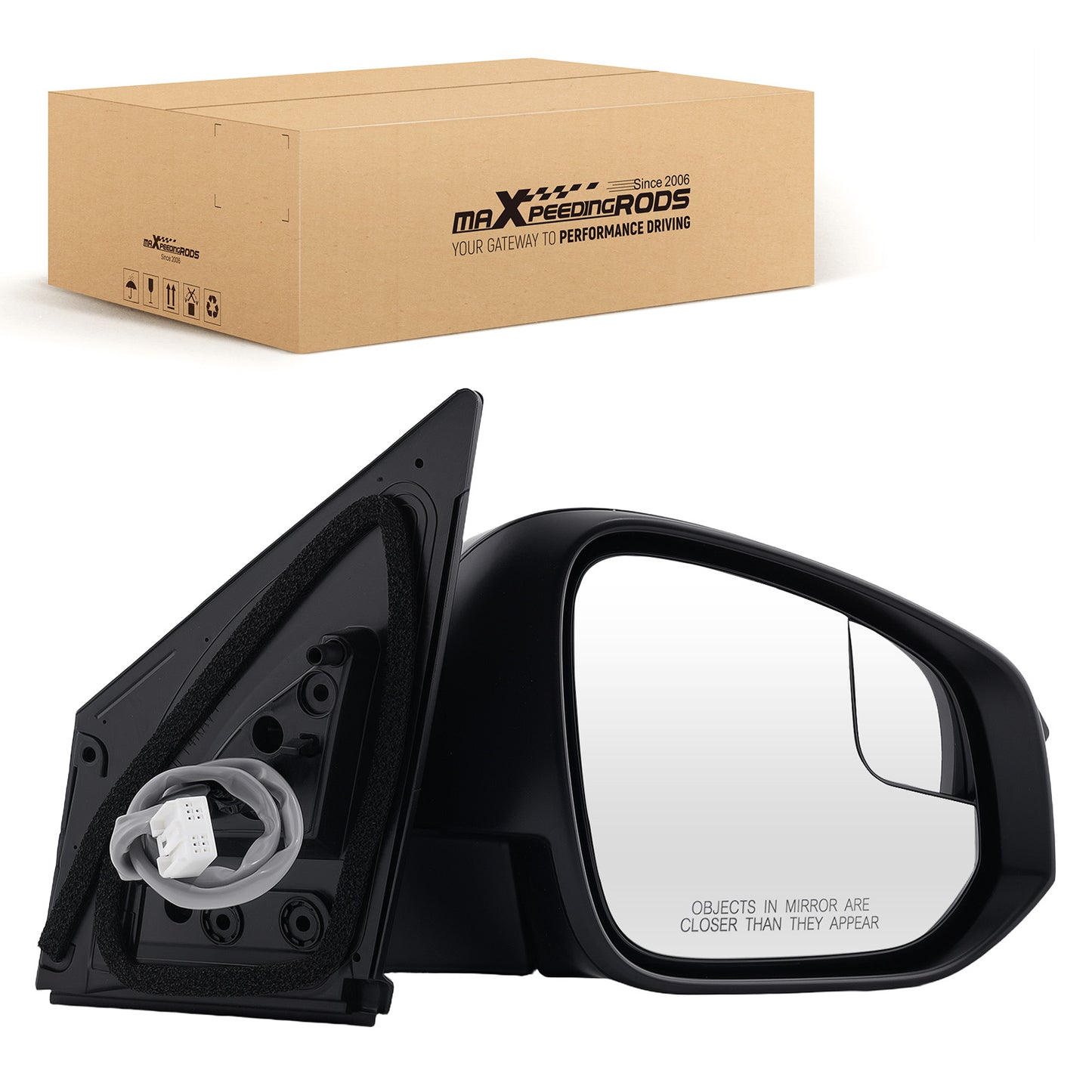 Passenger Mirror compatible For Toyota RAV4 2.5L 4Cyl 2016-2018 879100R210C0