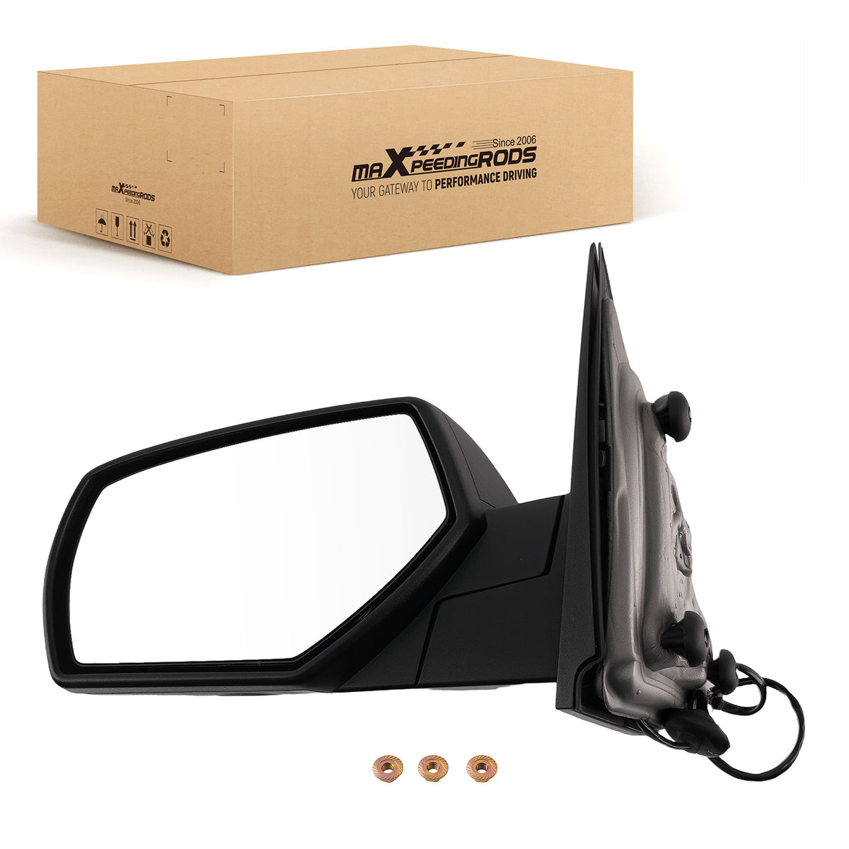 Heated Power Side Mirror Left compatible For Silverado 2500HD WT 2015-19 22889517